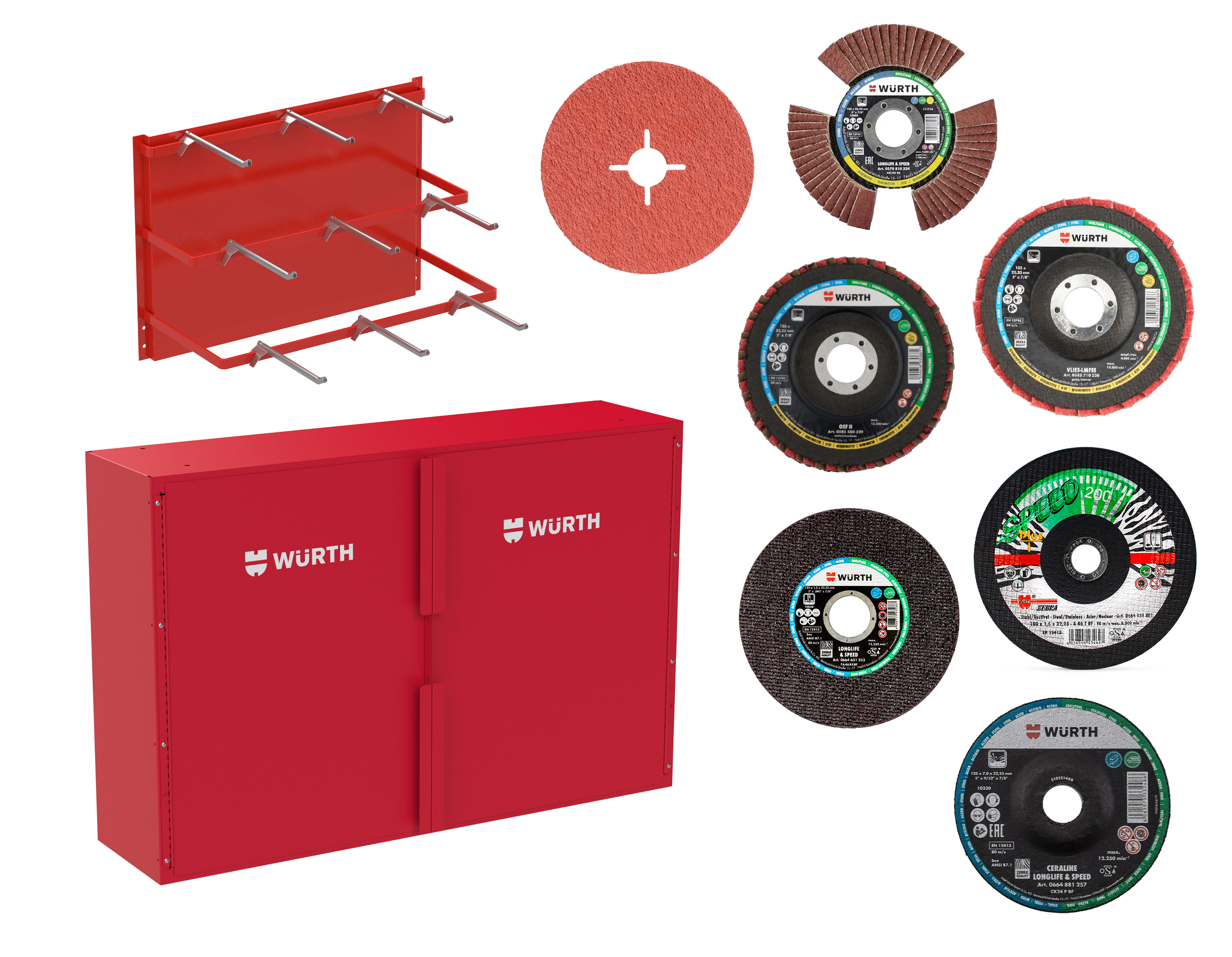 STAINLESS STEEL ABRASIVE KIT - 128 PCs